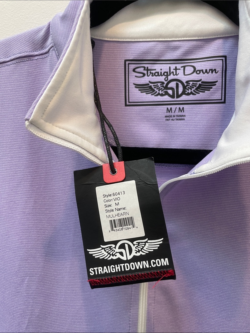 Straight Down Golf Mulhearn Quarterzip Men’s Medium NWT - Picture 3 of 8